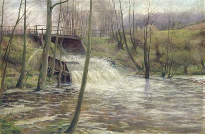 A Mill Stream by Karl Oderich